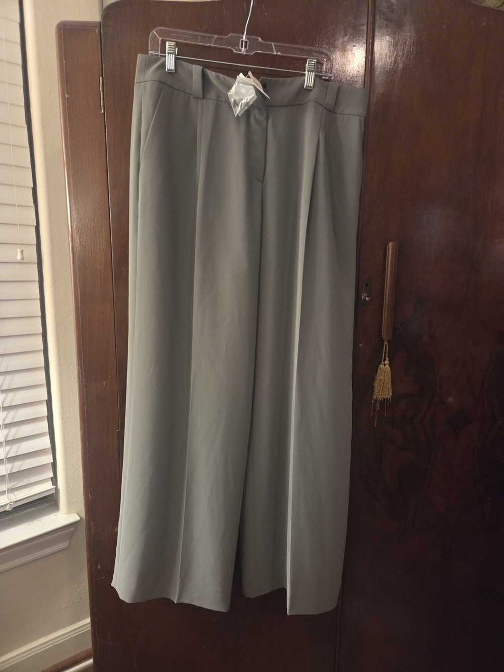Giorgio Armani Wide Leg Trousers in Gray